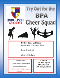 Cheer-leading Tryouts StartingTomorrow